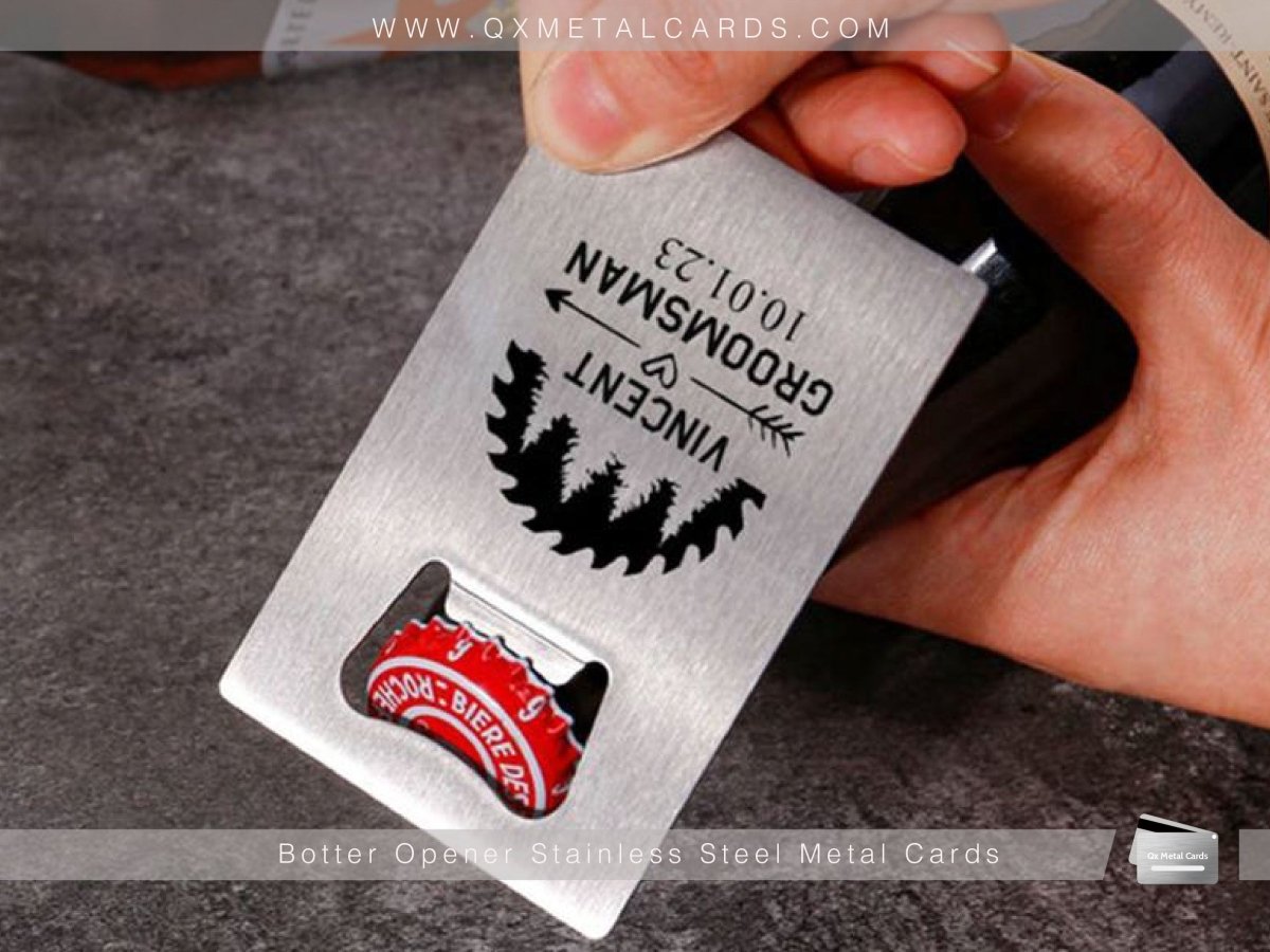 Metal Bottle Opener Cards