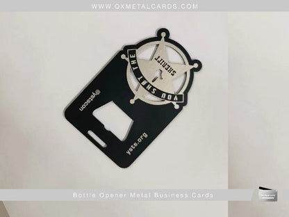 Metal Bottle Opener Business Cards