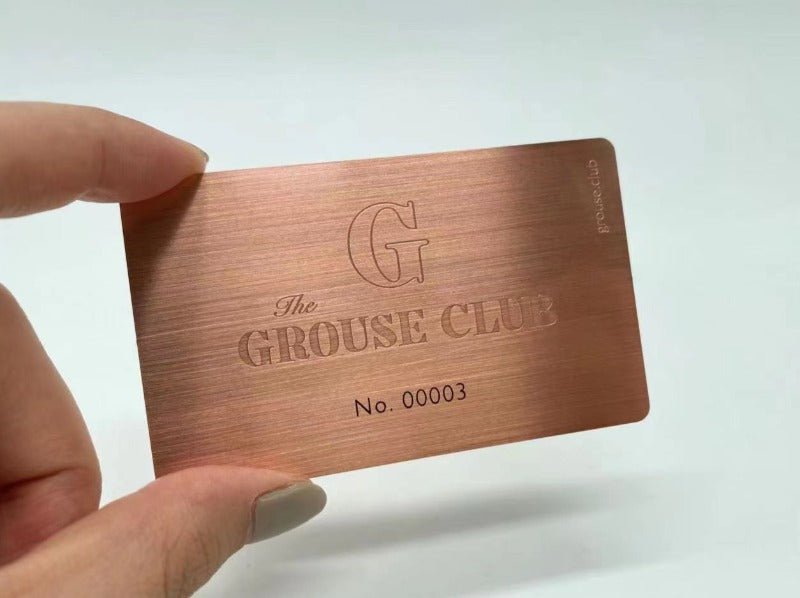 Copper Finish Metal Business Cards