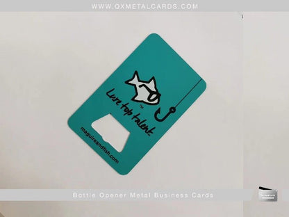 Metal Bottle Opener Business Cards