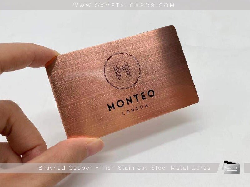Copper Finish Metal Business Cards