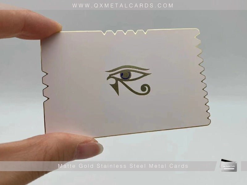 Mirror Gold Stainless Steel Metal Cards