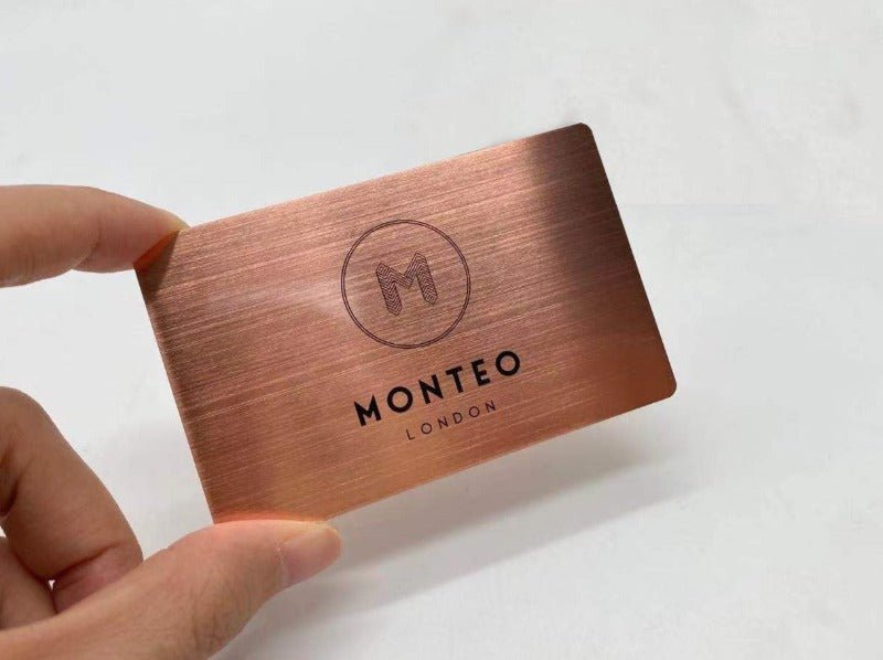 Copper Finish Metal Business Cards