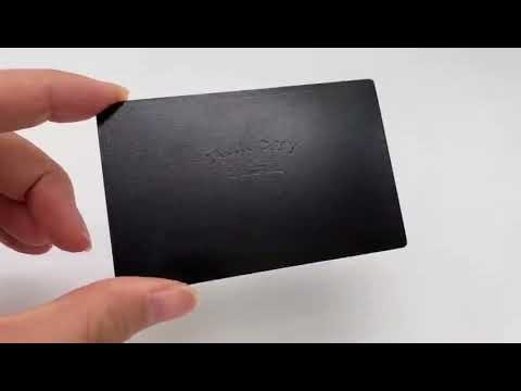 Black Metal Business Cards