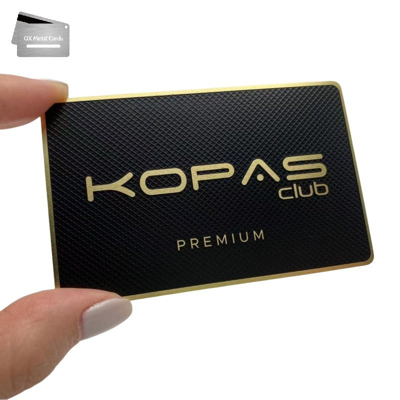 shiny luxury gold texture metal business cards